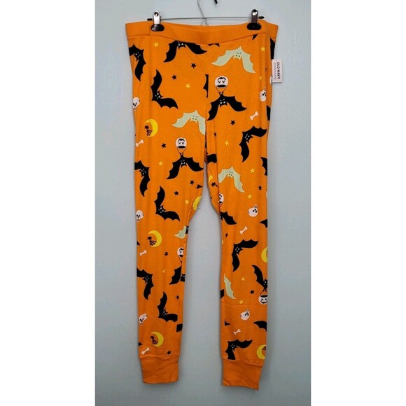 NWT OLD NAVY Halloween Pajamas Womens XL Tall Orange Matching Graphic Set - Picture 8 of 11